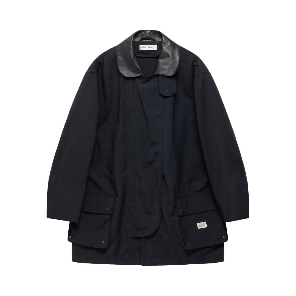 Stussy x Our Legacy Work Shop Fireman Jacket Black Nylon Cordura