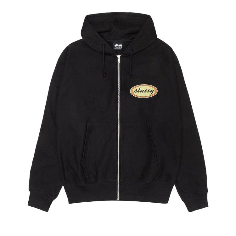 Stussy x Our Legacy Work Shop Oval Zip Hoodie Black