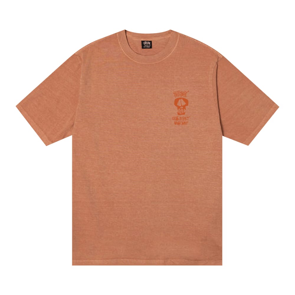 Stussy x Our Legacy Work Shop Surf Skull Pigment Dyed T-Shirt Clay