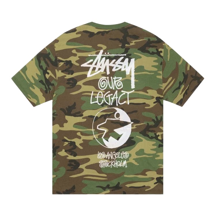 Stussy x Our Legacy Work Shop Surfman T-Shirt Pigment Dyed Camo