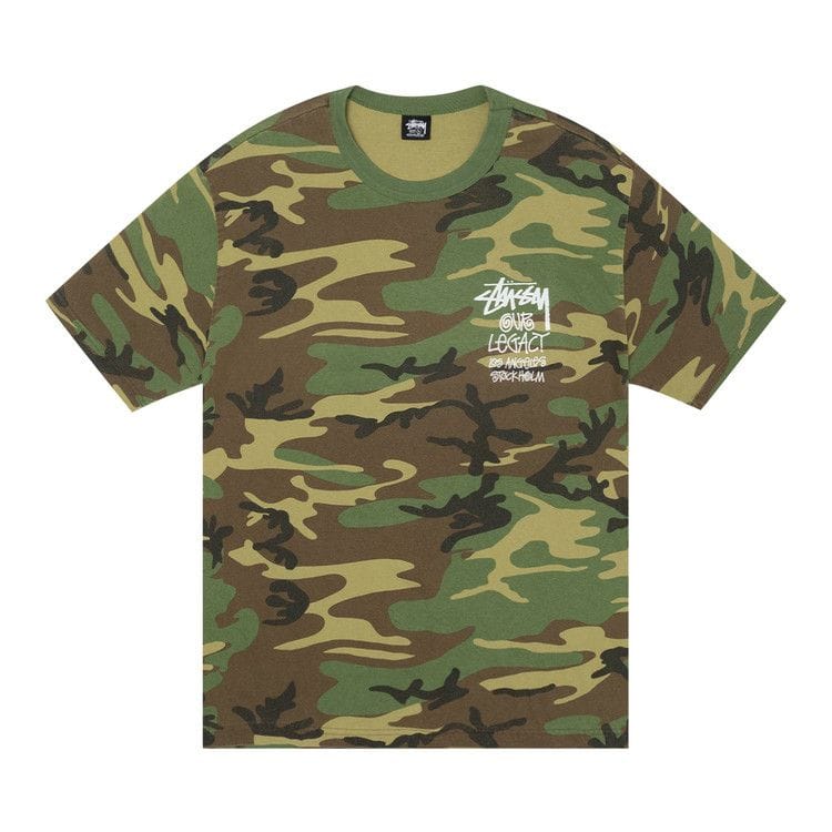 Stussy x Our Legacy Work Shop Surfman T-Shirt Pigment Dyed Camo