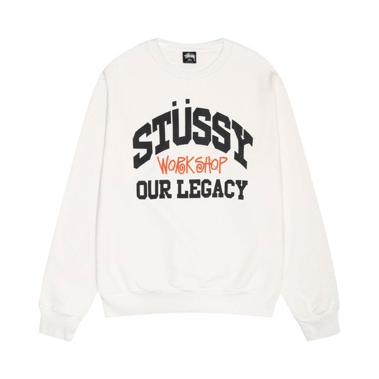 Stussy x Our Legacy x Our Legacy Work Shop Collegiate Pigment Dyed Crew Natural