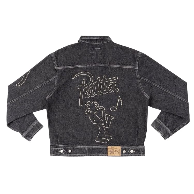 Stussy x Patta Zip Work Jacket Black
