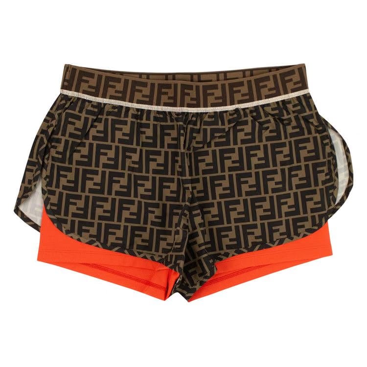 Fendi Fendirama Gym Shorts Tobacco/Blue