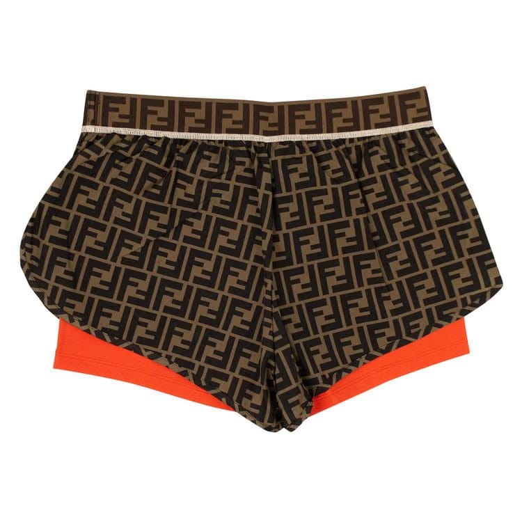 Fendi Fendirama Gym Shorts Tobacco/Blue