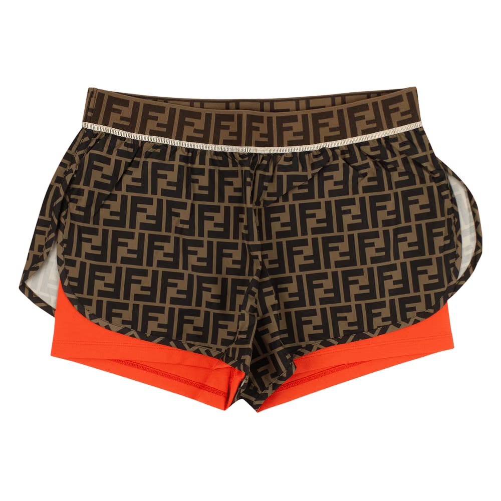 Fendi Fendirama Gym Shorts Tobacco/Blue