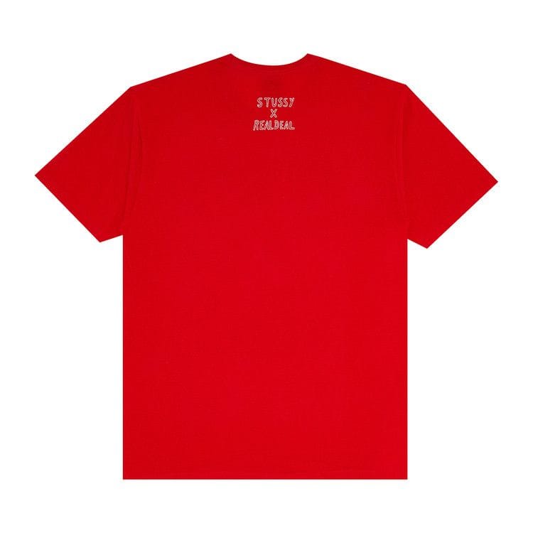 Stussy x Real Deal Hard Knocks T-Shirt Red