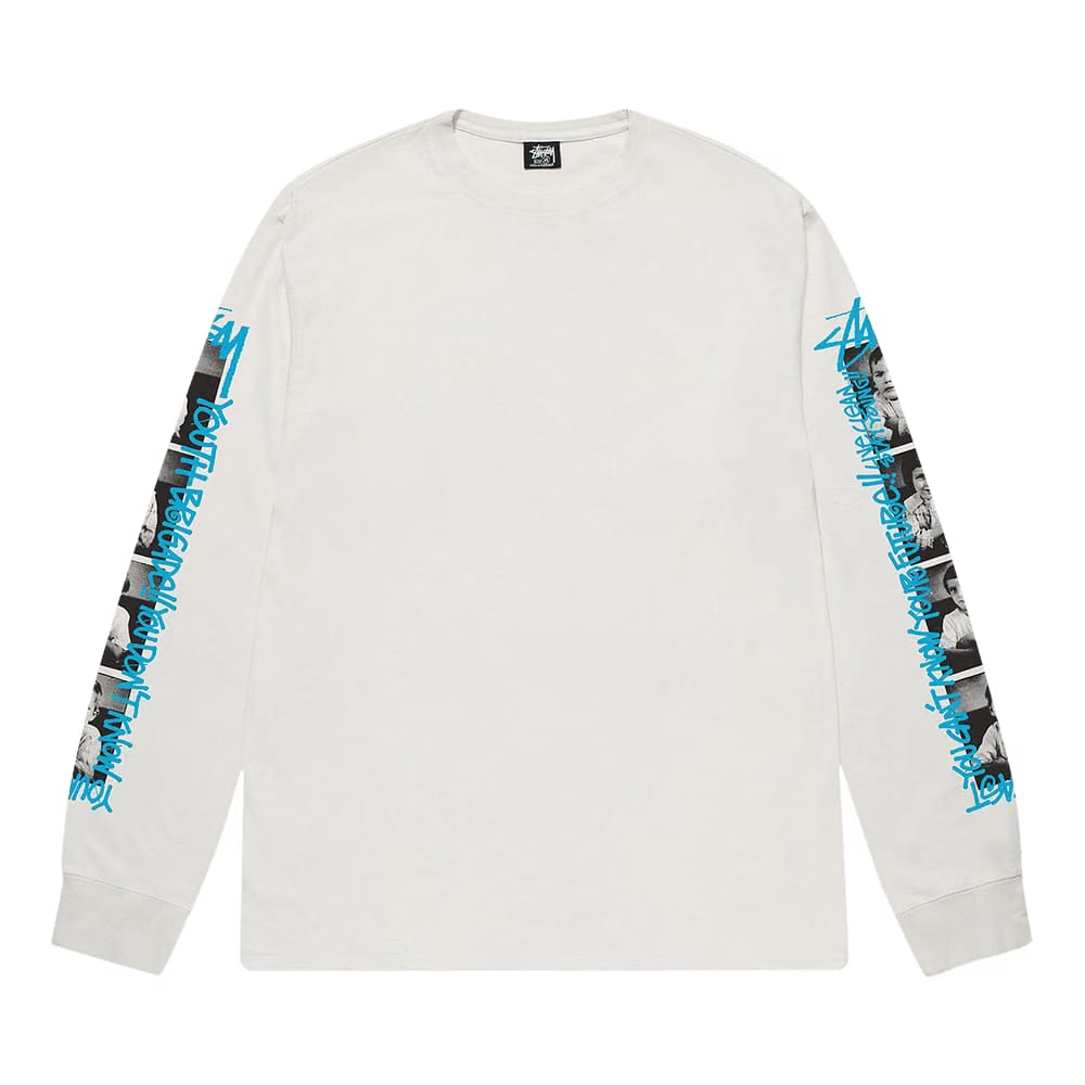 Stussy Youth Brigade Pigment Dyed Long-Sleeve T-Shirt Natural