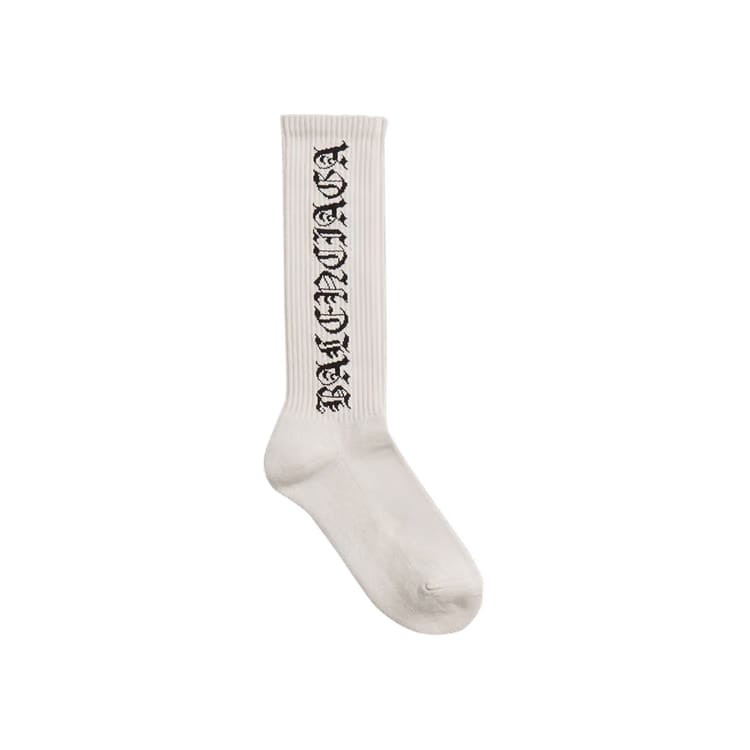 Balenciaga Gothic Tennis Socks Off White/Black