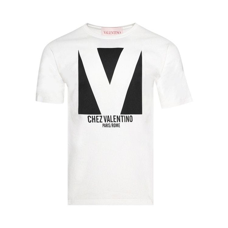 Valentino Chez Valentino Print T-Shirt Avorio
