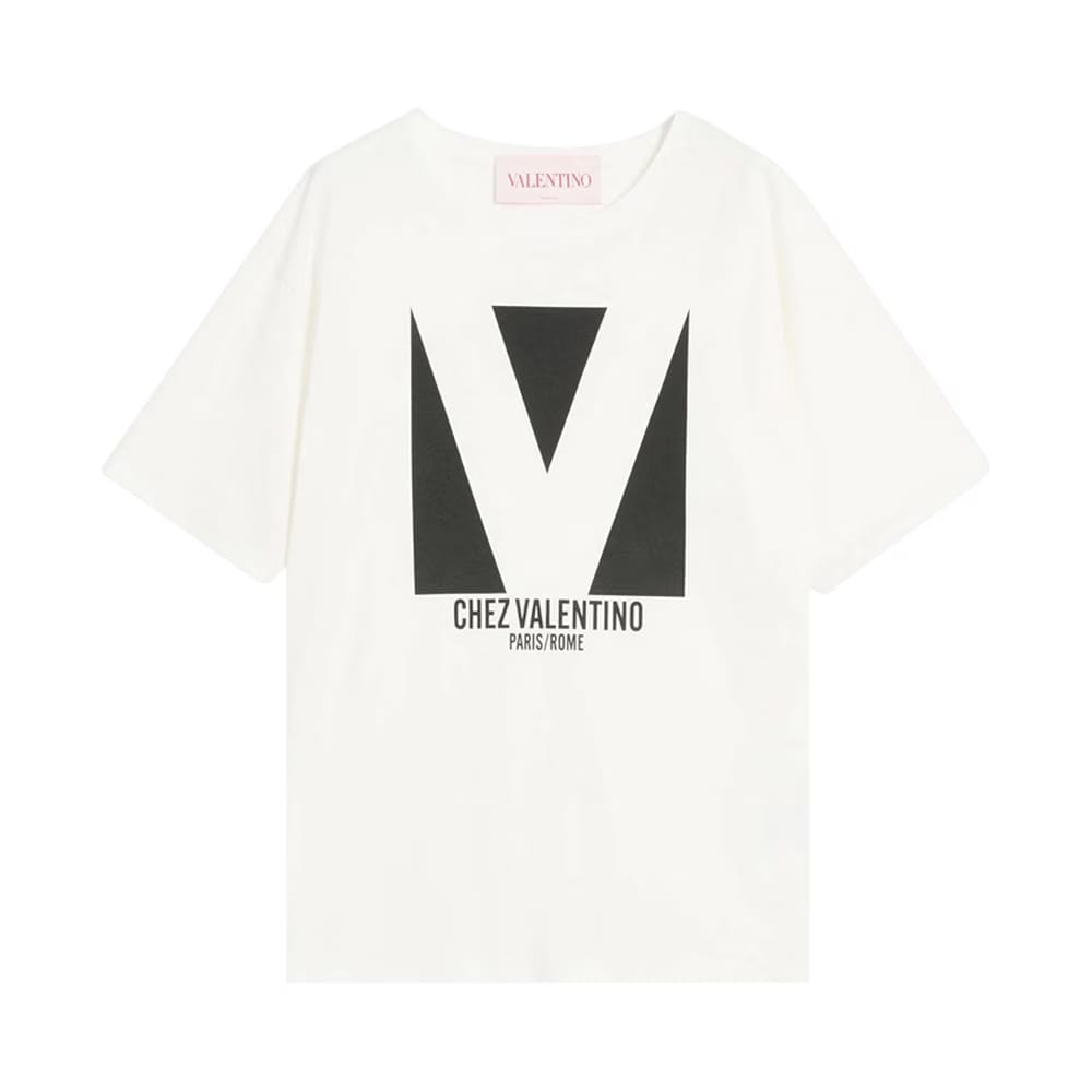 Valentino Jersey T-Shirt Ivory