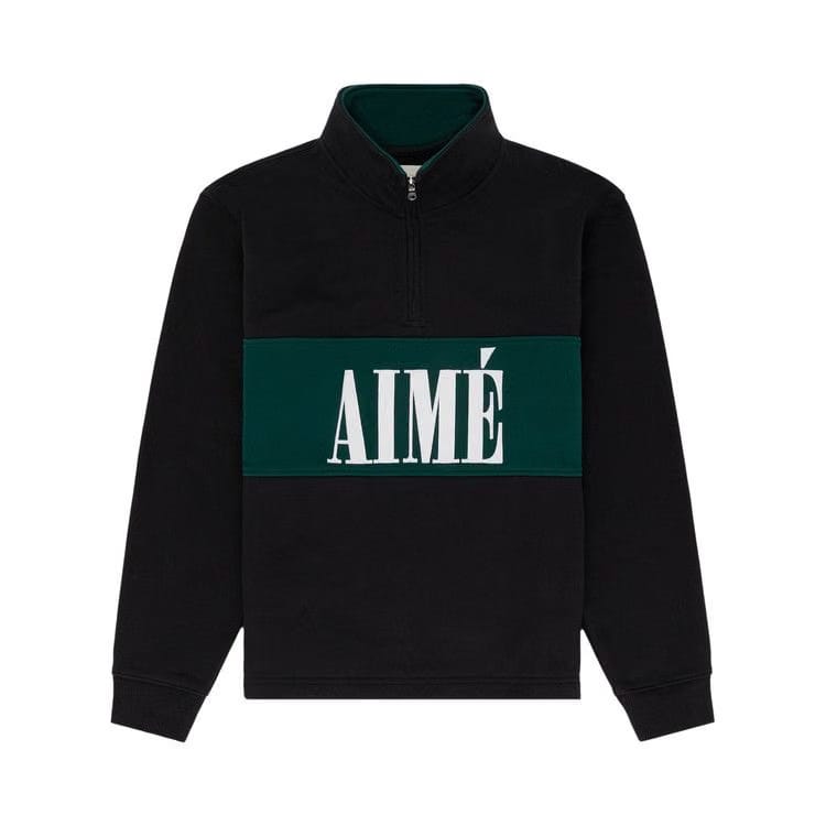 Aimé Leon Dore Quarter Zip Pullover Jet Black
