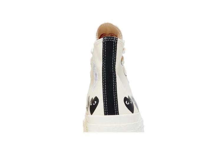 Comme des Garçons PLAY x Chuck 70 High Multi Heart - Milk Black