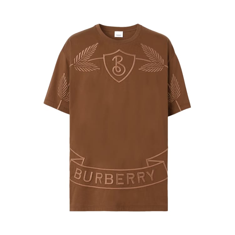 Burberry Oak Leaf Crest T-Shirt Dark Birch Brown