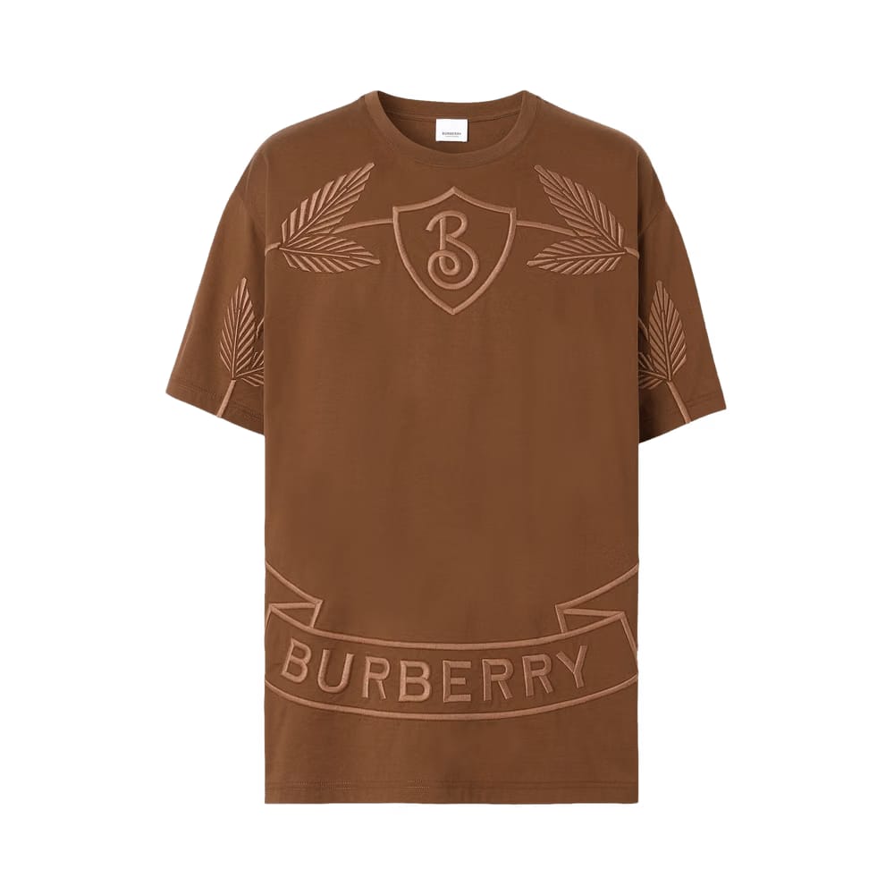 Burberry Oak Leaf Crest T-Shirt Dark Birch Brown