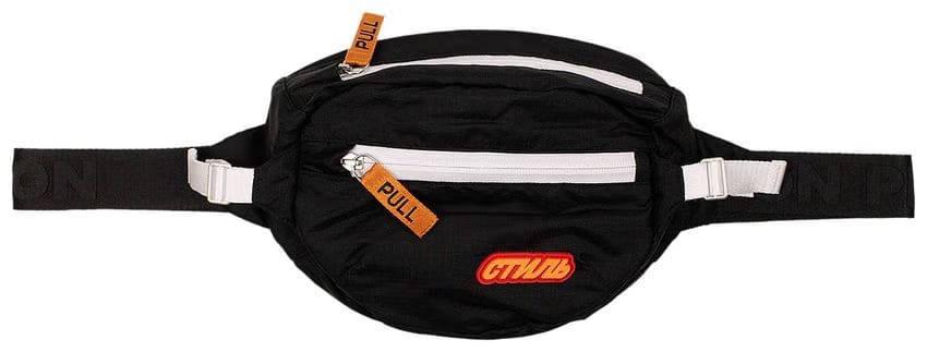 Heron Preston Padded Fanny Pack Bag Black