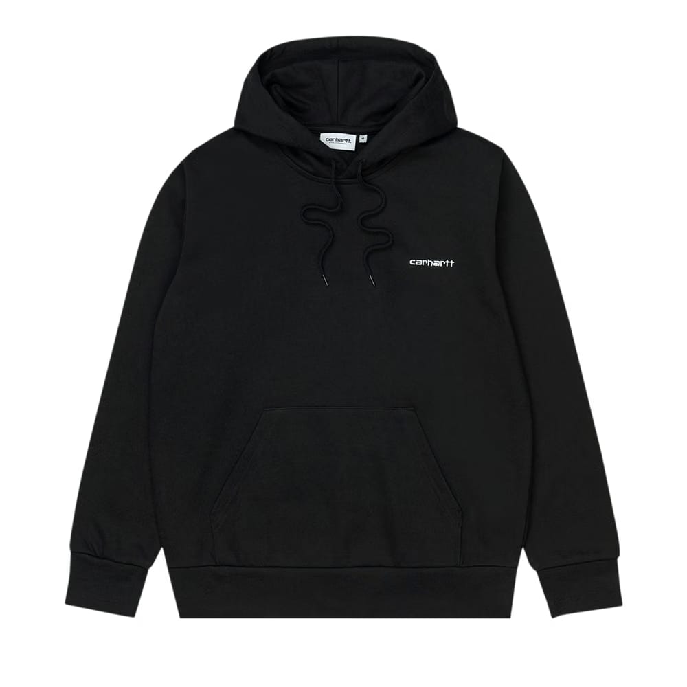Carhartt WIP Script Embroidery Hoodie Black