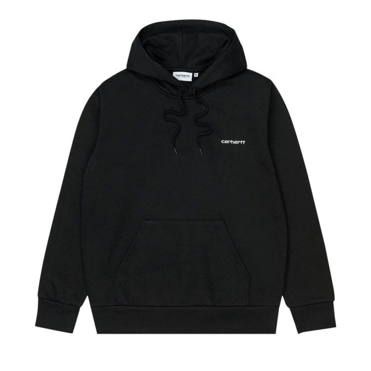 Carhartt WIP Script Embroidery Hoodie Black