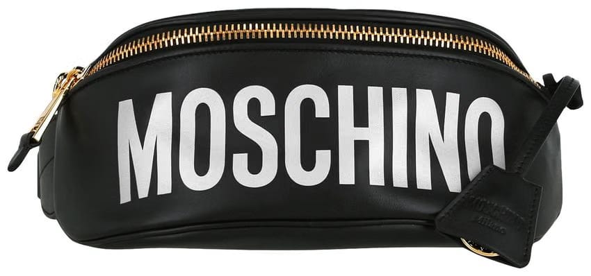 Moschino Logo Belt Bag Black Print