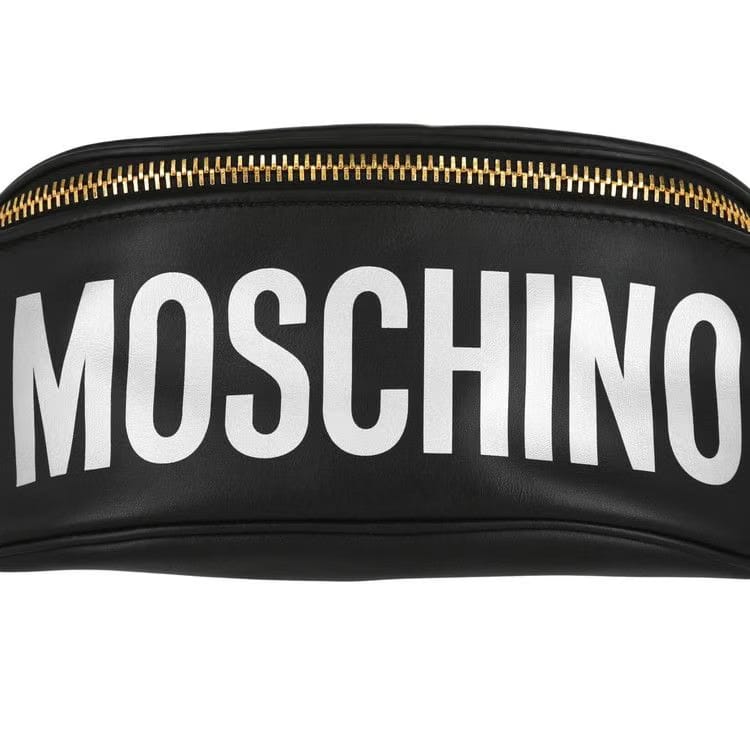 Moschino Logo Belt Bag Black Print