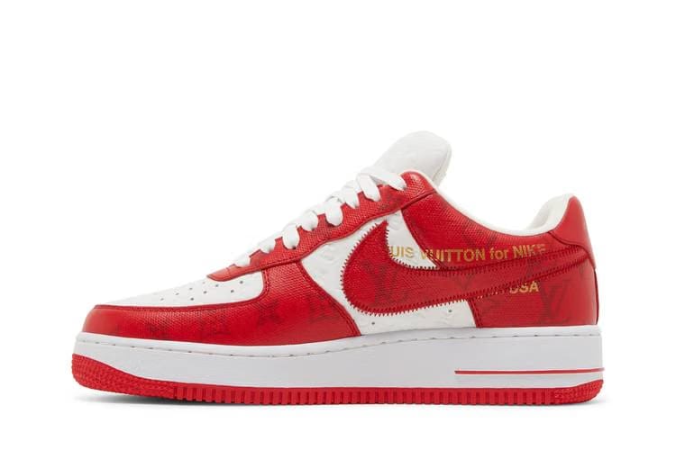 Louis Vuitton x Nike Air Force 1 By Virgil Abloh Red
