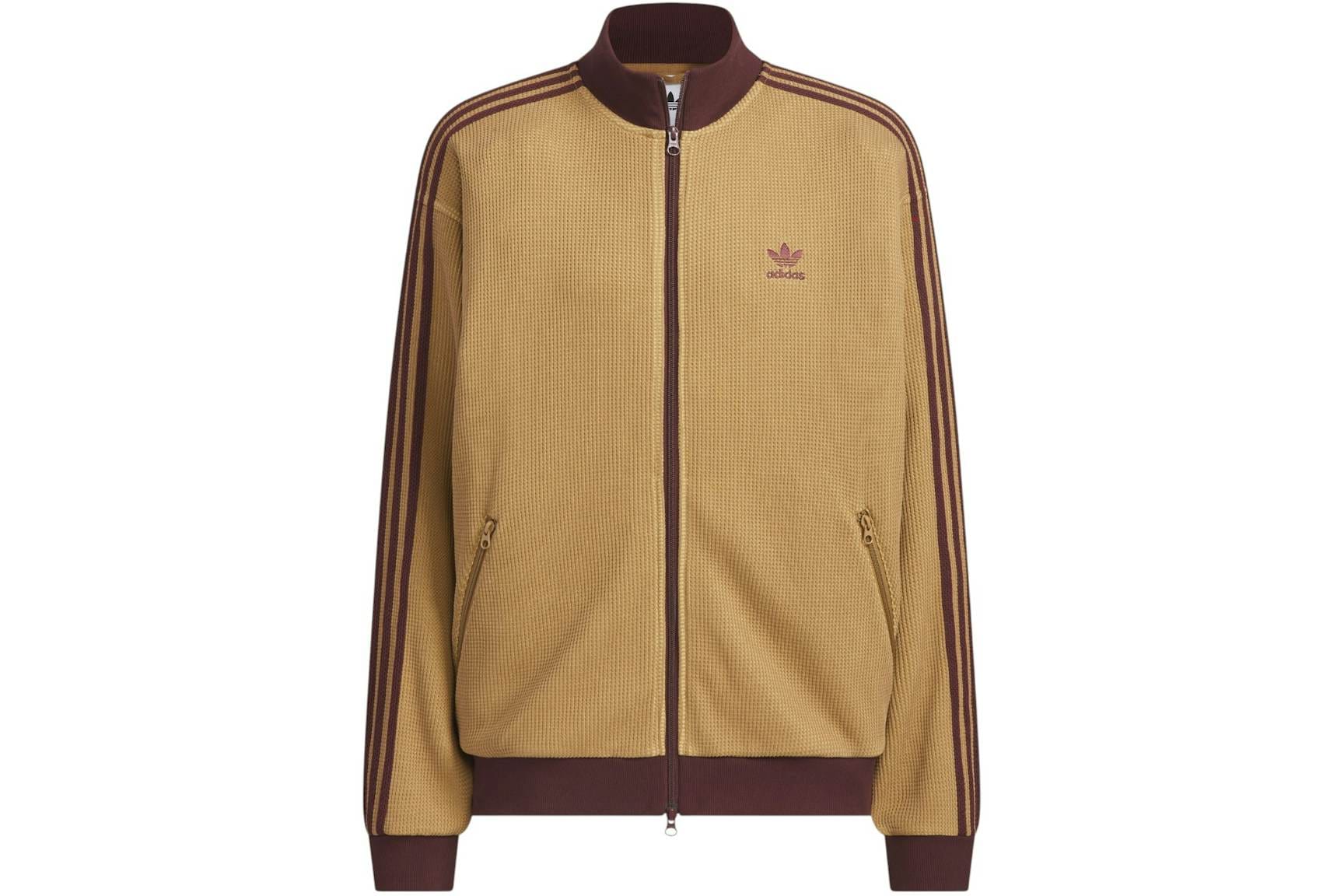 Adidas Knit Track Top Brown Desert