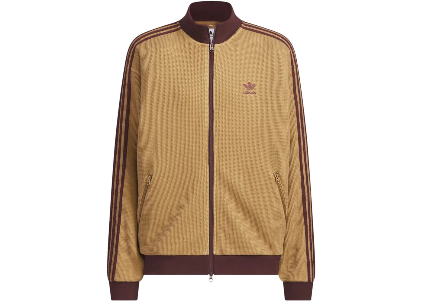 Adidas Knit Track Top Brown Desert
