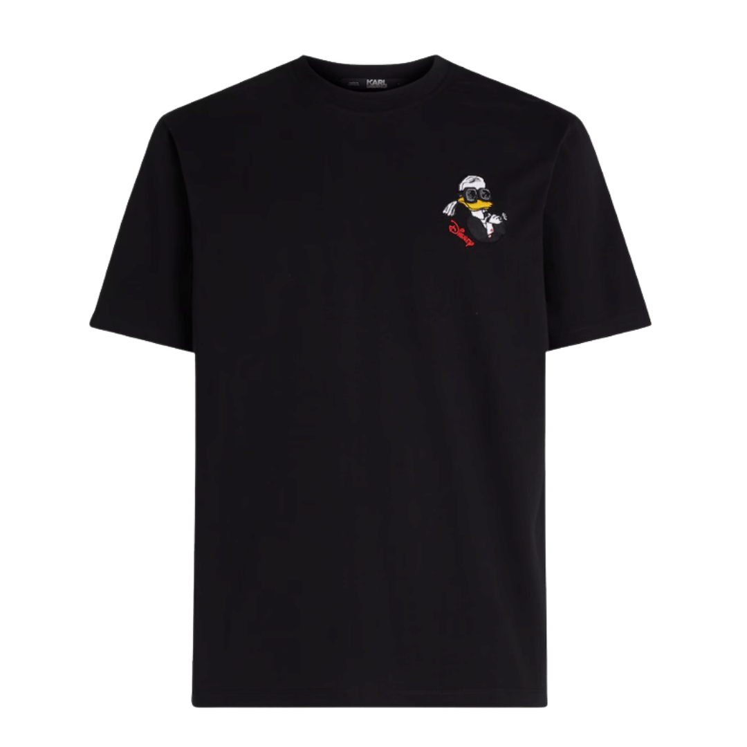 Karl Lagerfeld Men Black Solid T-Shirts