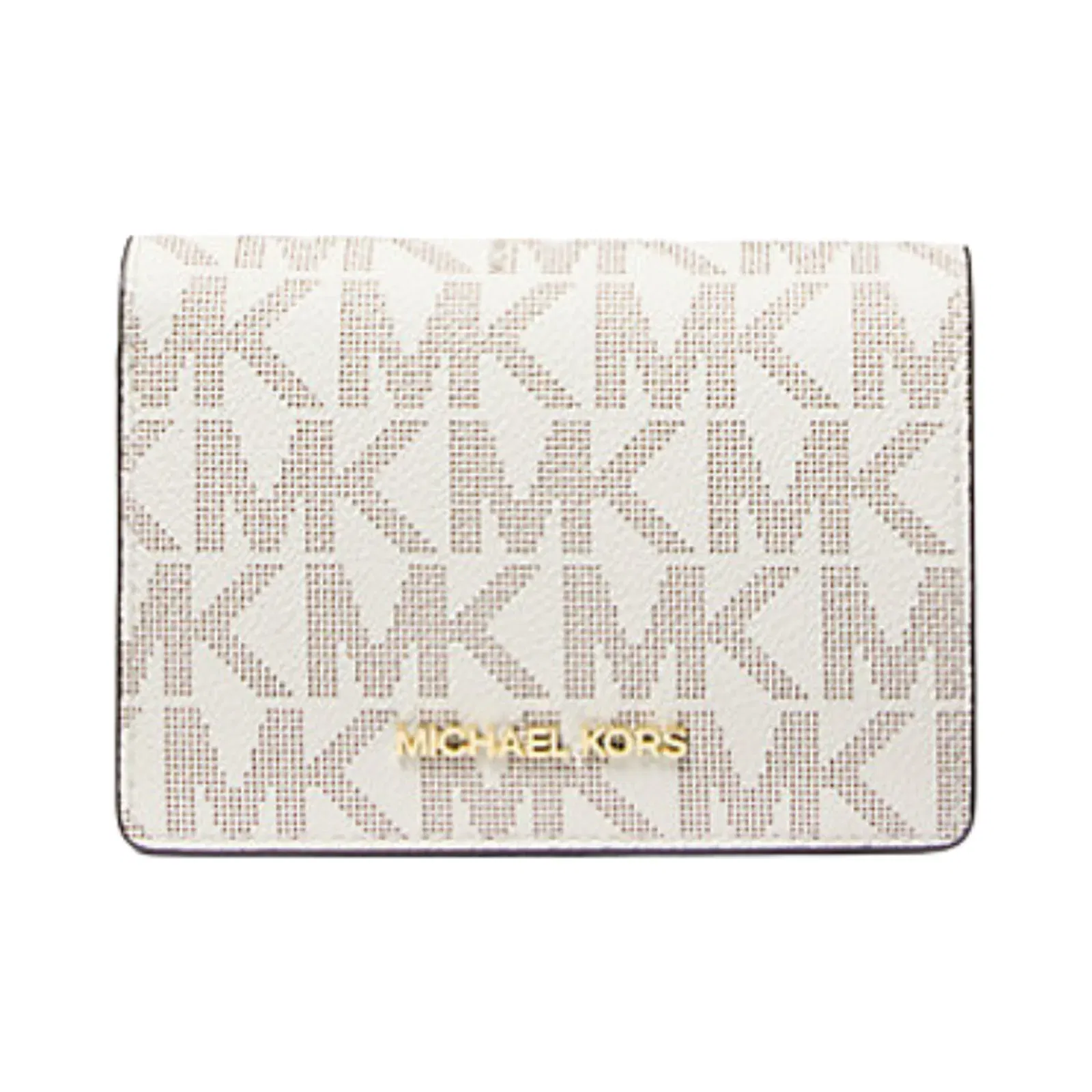 Jet Set Medium Signature Logo Wallet VANILLA/LUGGAGE