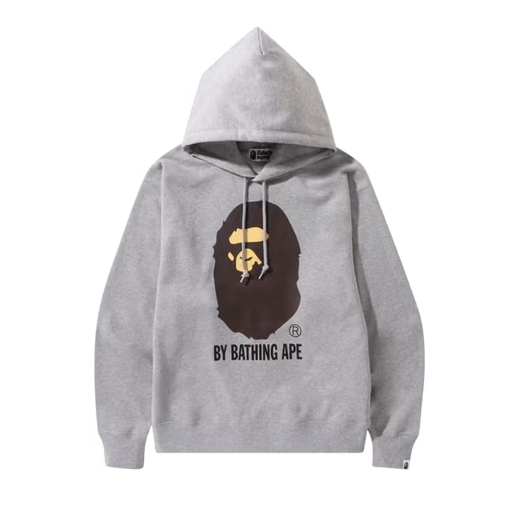 BAPE By Bathing Ape Relaxed Pullover Hoodie Grey