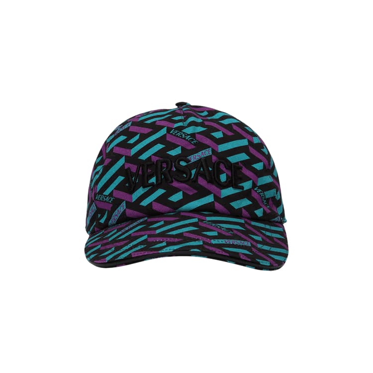 Versace Versace La Greca Logo Cap Teal/Plum