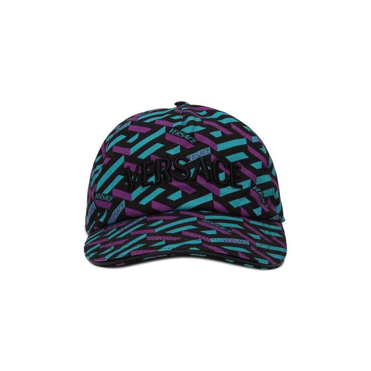 Versace Versace La Greca Logo Cap Teal/Plum