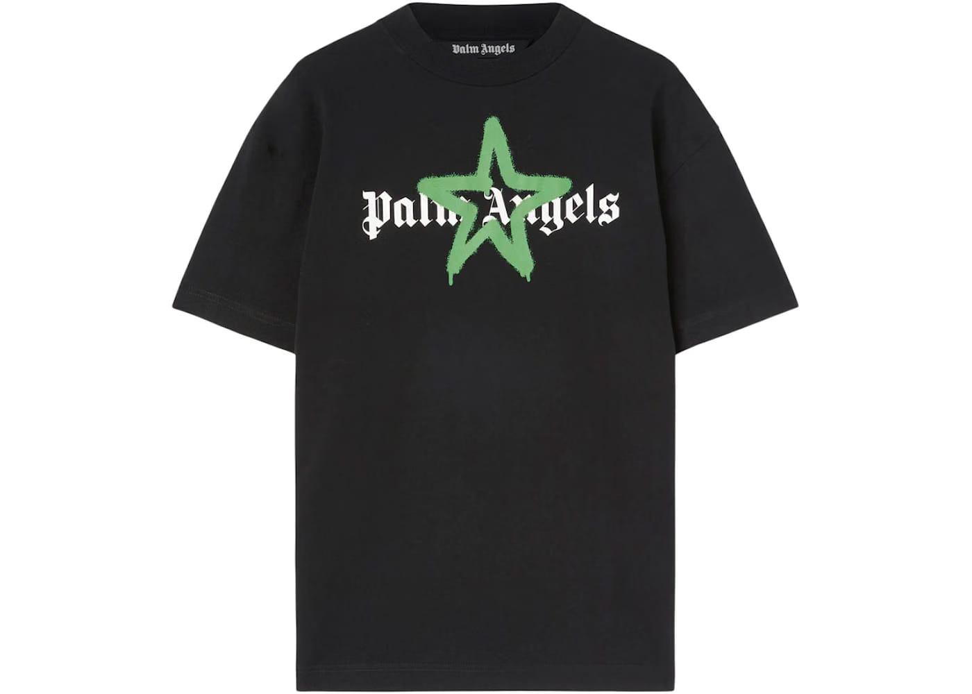 Palm Angels Star Sprayed T-Shirt Black/Green
