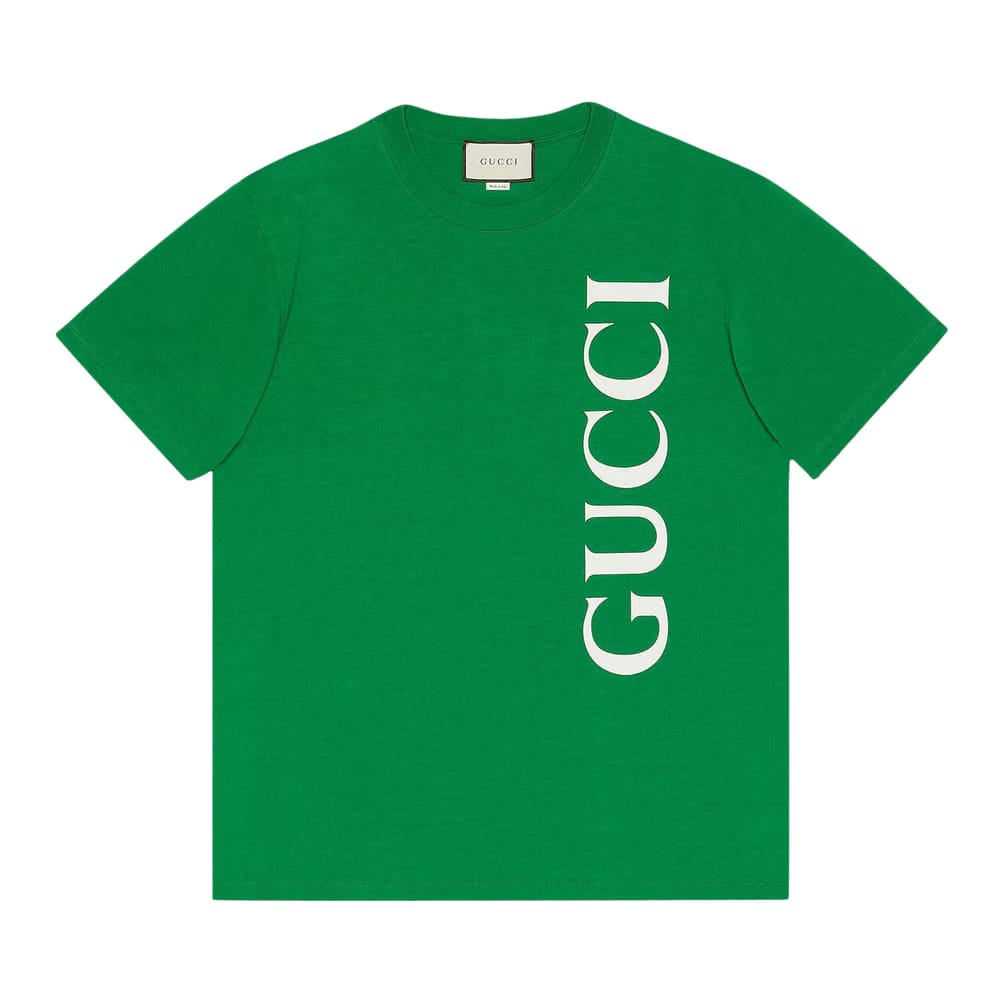 Gucci Shorts-Sleeve Over T-Shirt Green