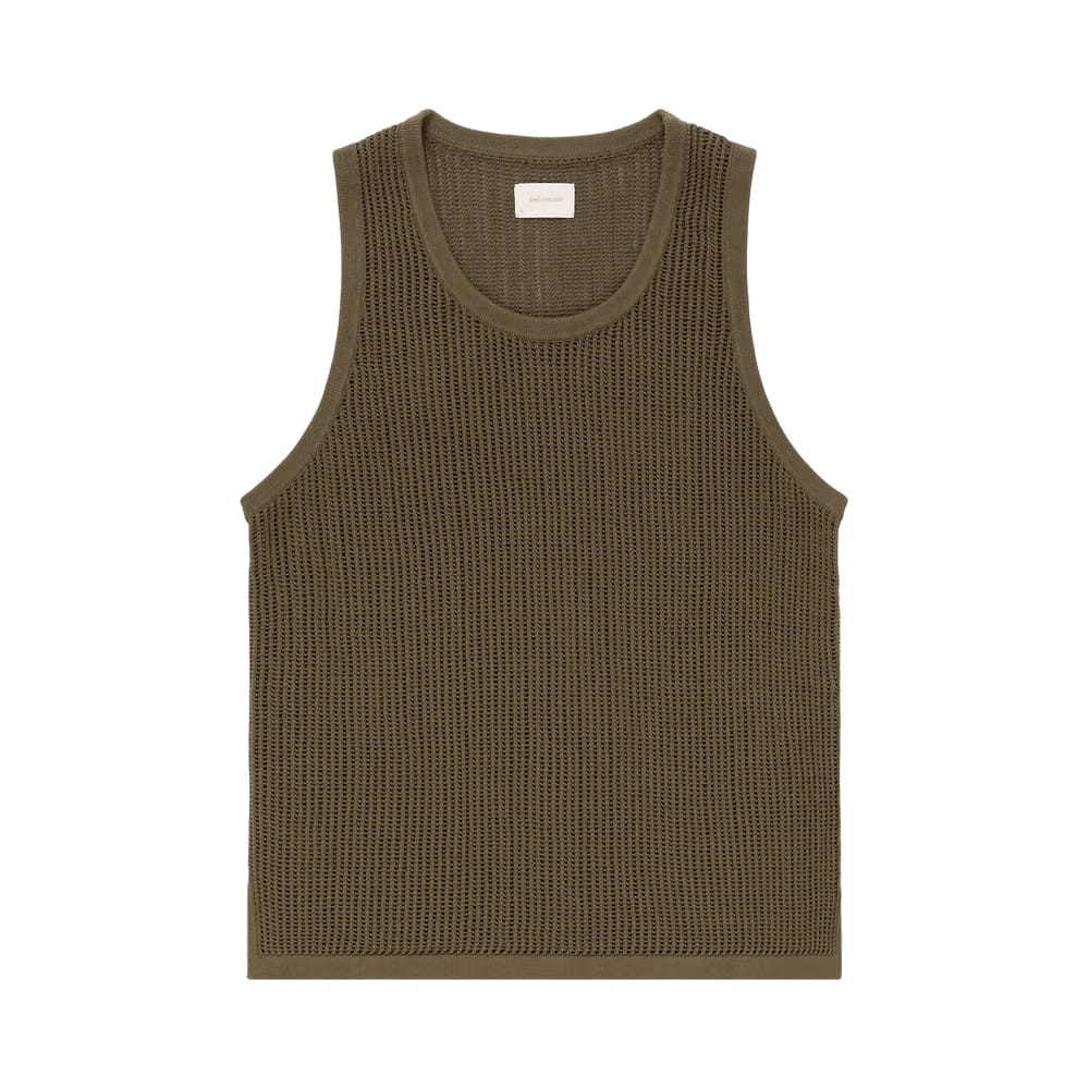 Aimé Leon Dore Mesh Knit Tank Citronella