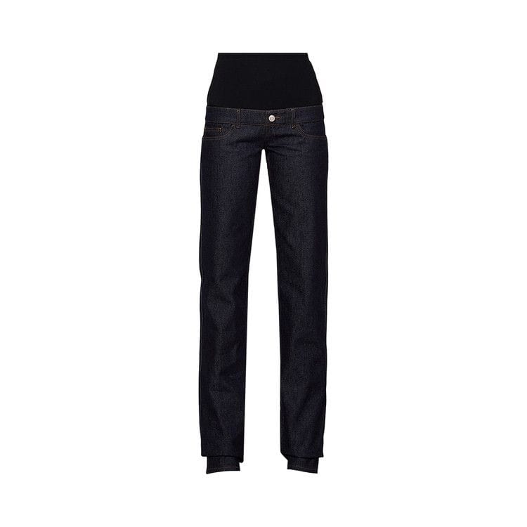 Coperni Jersey Hybrid Denim Trousers Blue