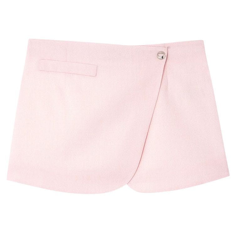 Coperni Tailored Mini Skirt Pink/White