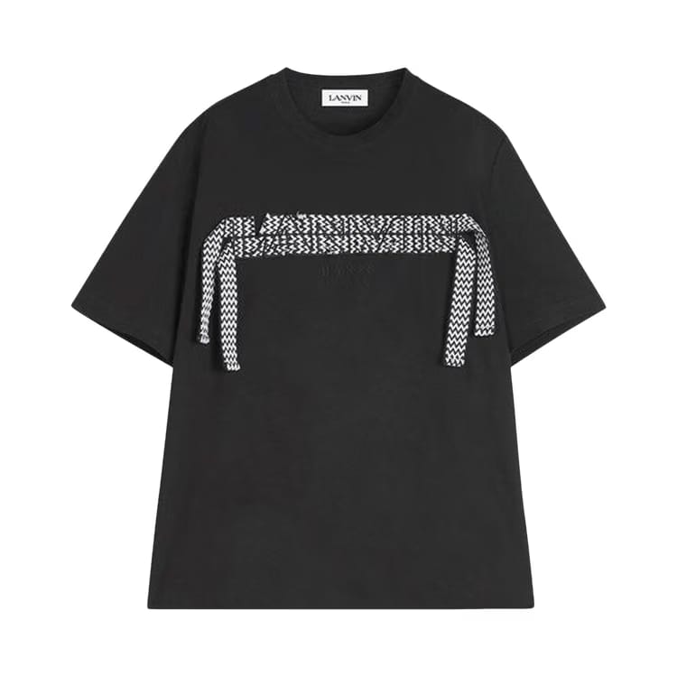 Lanvin Curb Lace T-Shirt Black