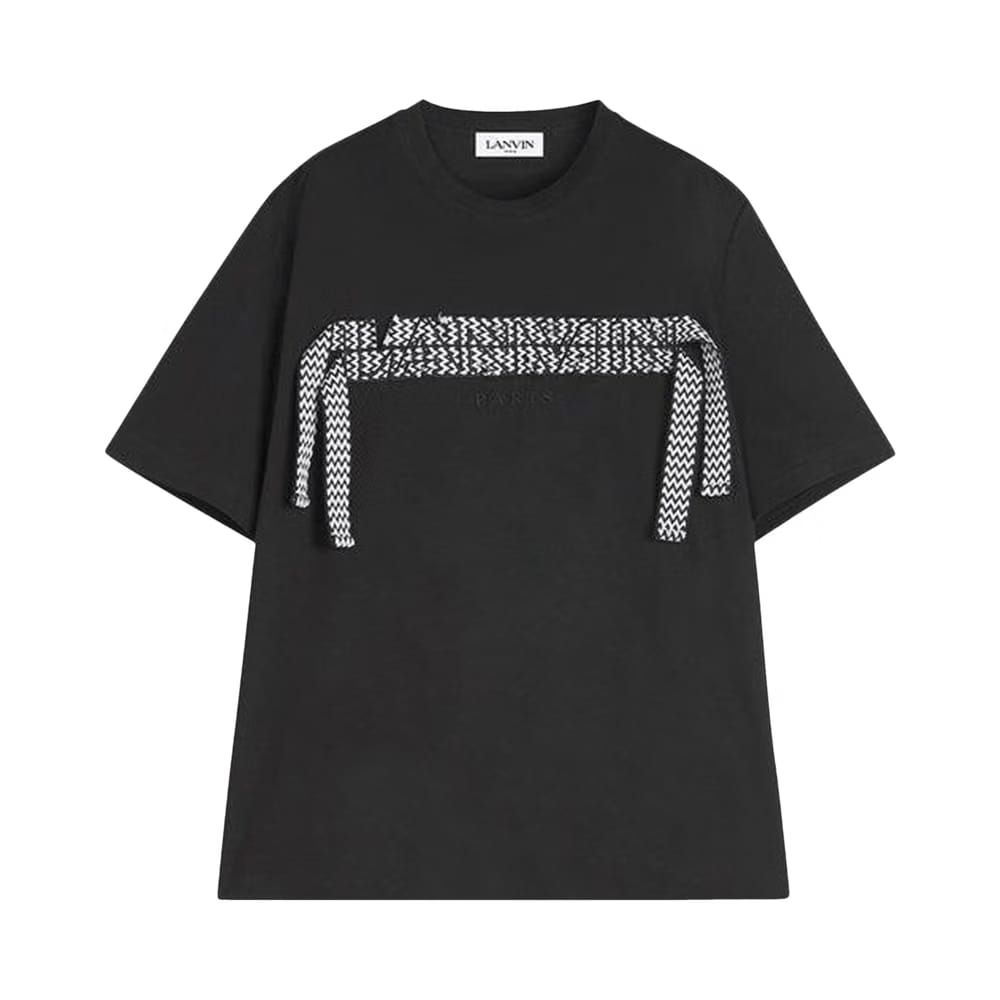Lanvin Curb Lace T-Shirt Black