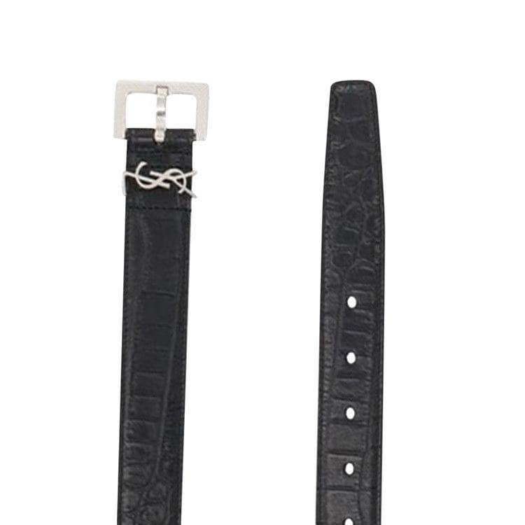 Saint Laurent Monogram Belt Black