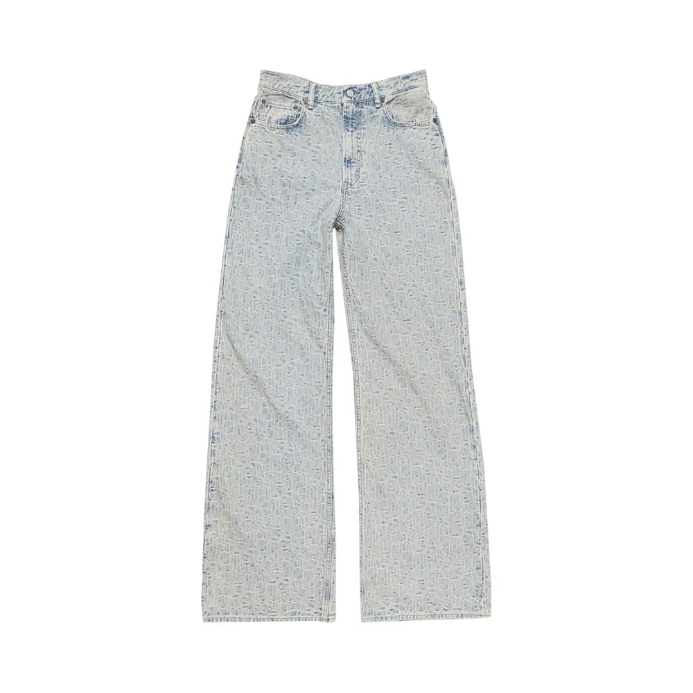 Acne Studios Relaxed Fit Jeans Blue/Beige