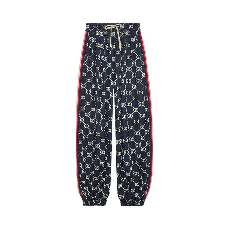 Gucci Jersey Jogging Pants Caspian/Beige