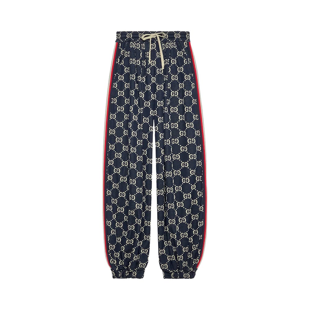 Gucci Jersey Jogging Pants Caspian/Beige