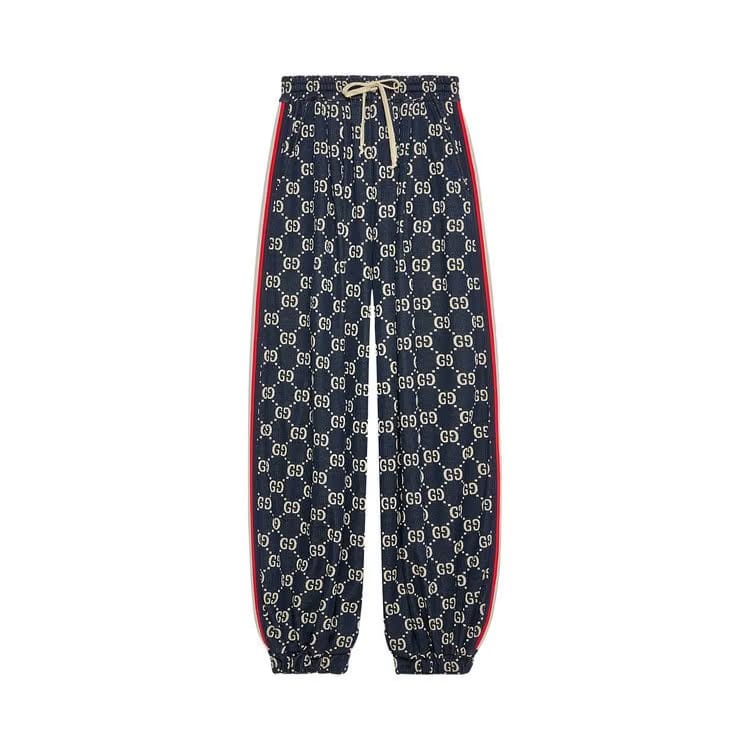 Gucci Jersey Jogging Pants Caspian/Beige