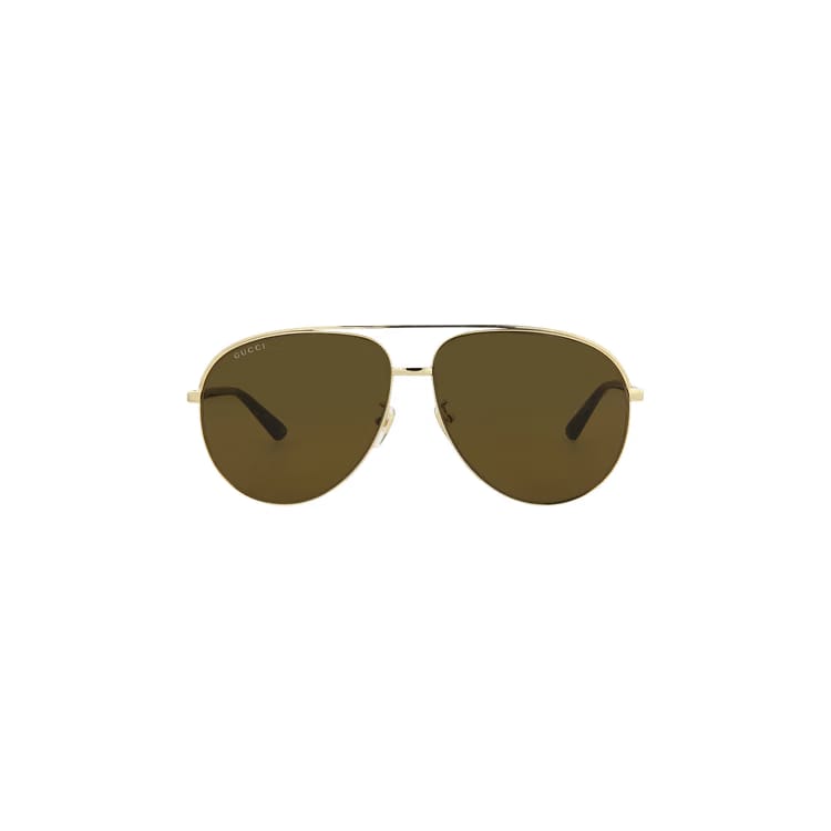 Gucci Aviator Sunglasses Gold/Brown