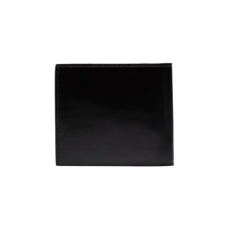 Burberry Icon Stripe Logo Billfold Wallet Black