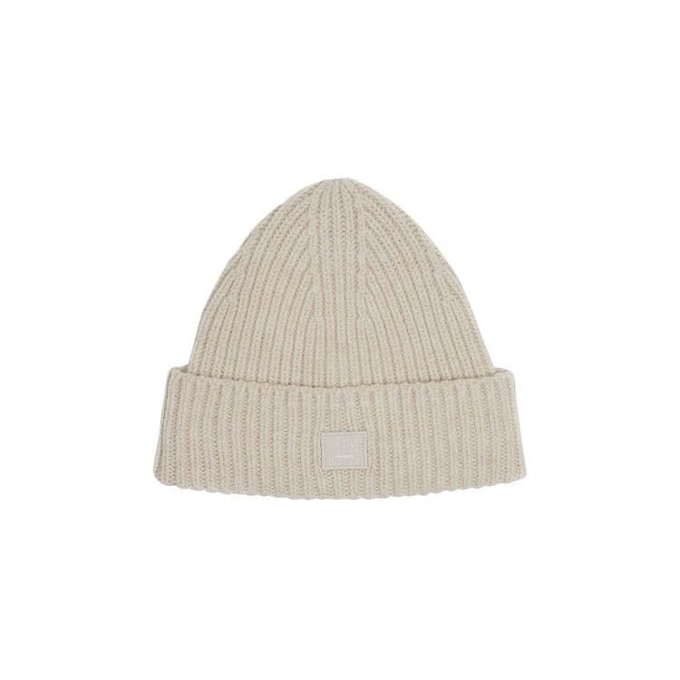 Acne Studios Kids Wool Knit Beanie Oatmeal Melange