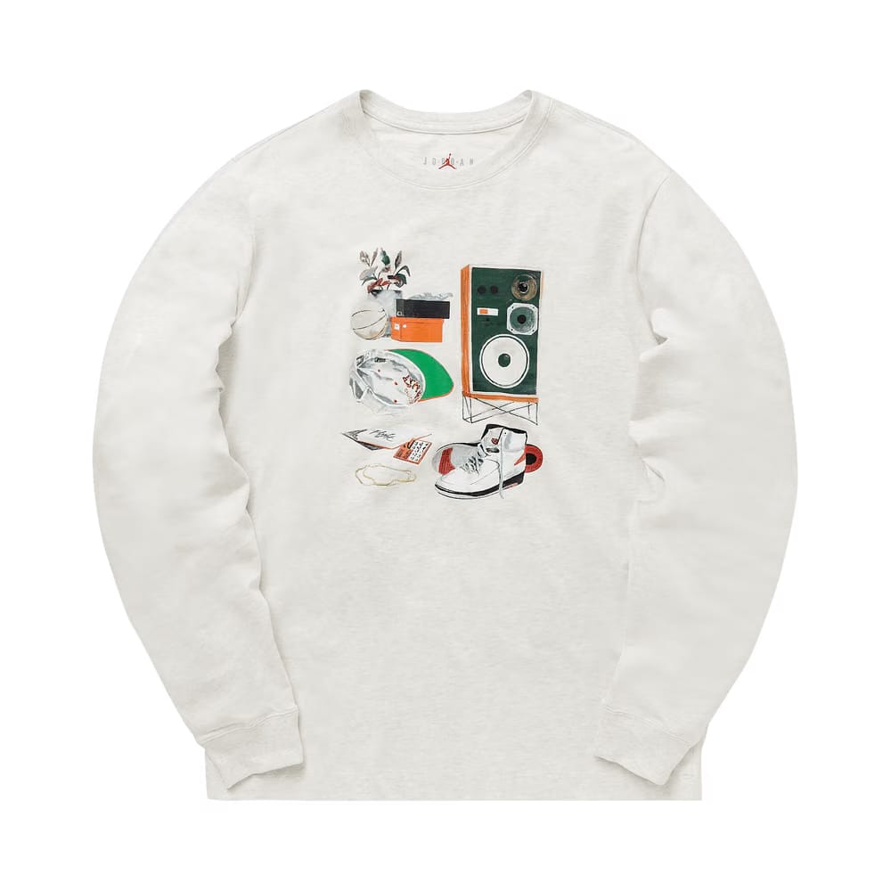 Air Jordan Artist Series By Jacob Rochester Long-Sleeve T-Shirt White