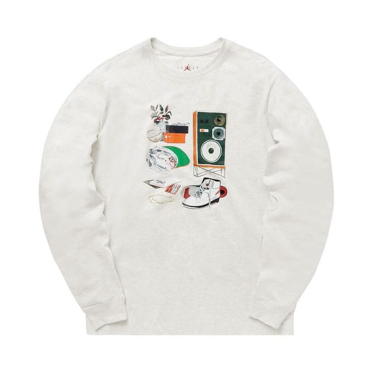 Air Jordan Artist Series By Jacob Rochester Long-Sleeve T-Shirt White