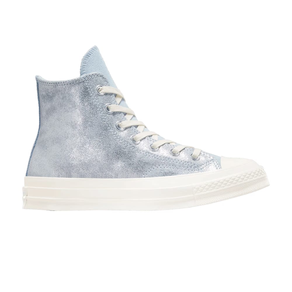 Chuck 70 High Suede Shimmer - Winter Slay Blue